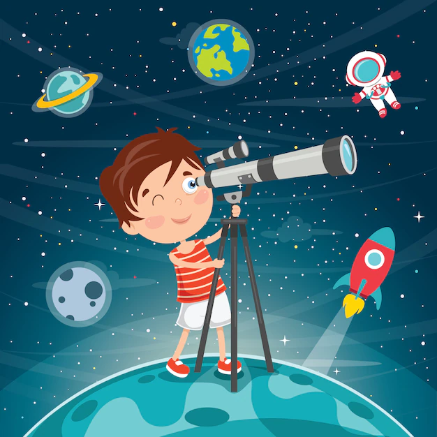 kid using telescope astronomical research 29937 3854