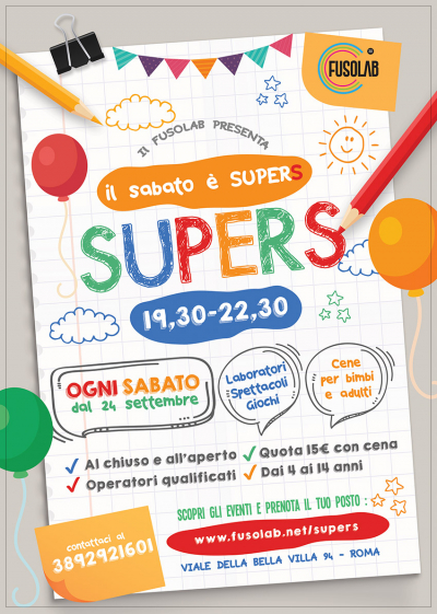 SuperS - eventi per bambini e ragazzi - Novembre 2022
