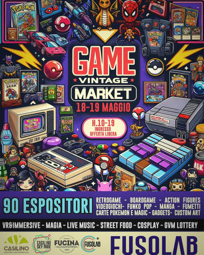 Game Vintage Market 18-19 Maggio 2024