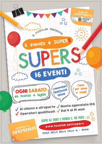 SuperS - eventi per bambini e ragazzi - Maggio 2022