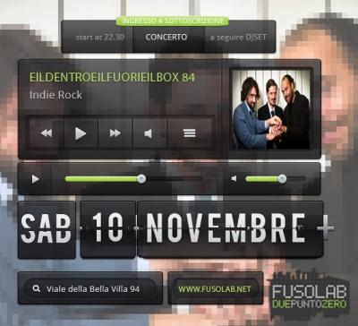 CORRADO MERAVIGLIA + EILDENTROEILFUORIEILBOX84 in concerto - 11 novembre 2012