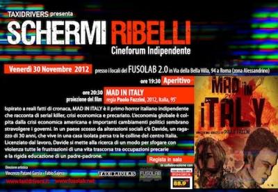 Schermi Ribelli - MAD ITALY di Paolo Fazzini - 30 Novembre
